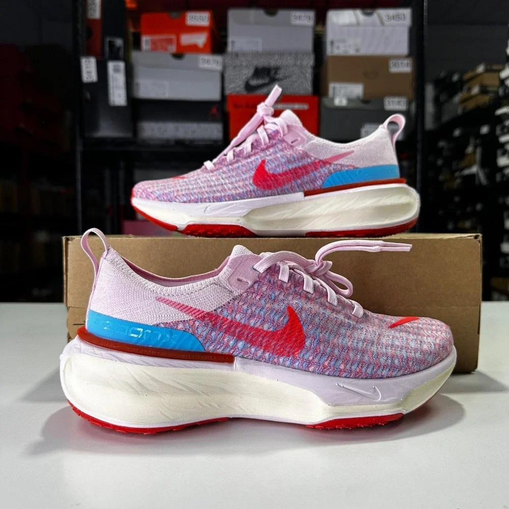 WMNS NIKE ZOOMX INVINCIBLE RUN FLYKNIT 3 PINK FOAM-CRIMSON SZ 6.5 [DR2660-600]